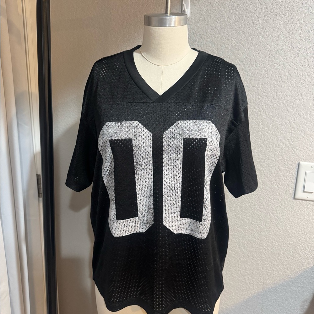 RSQ Black Mesh Jersey Top
